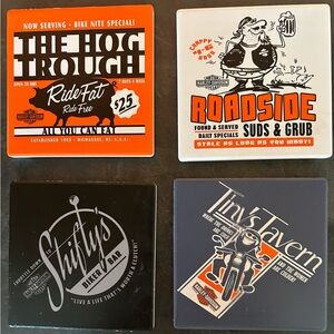 Harley Davidson Ceramic Drink Coasters, 4